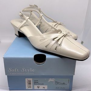 NWT Soft Style Hush Puppies Gina Slingback Shoe - size 9N narrow